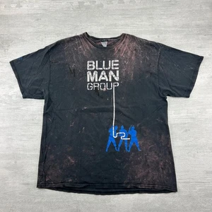 Vintage Blue Man Group Shirt Size XXL Black Musical Universal Studios Orlando - Picture 1 of 7