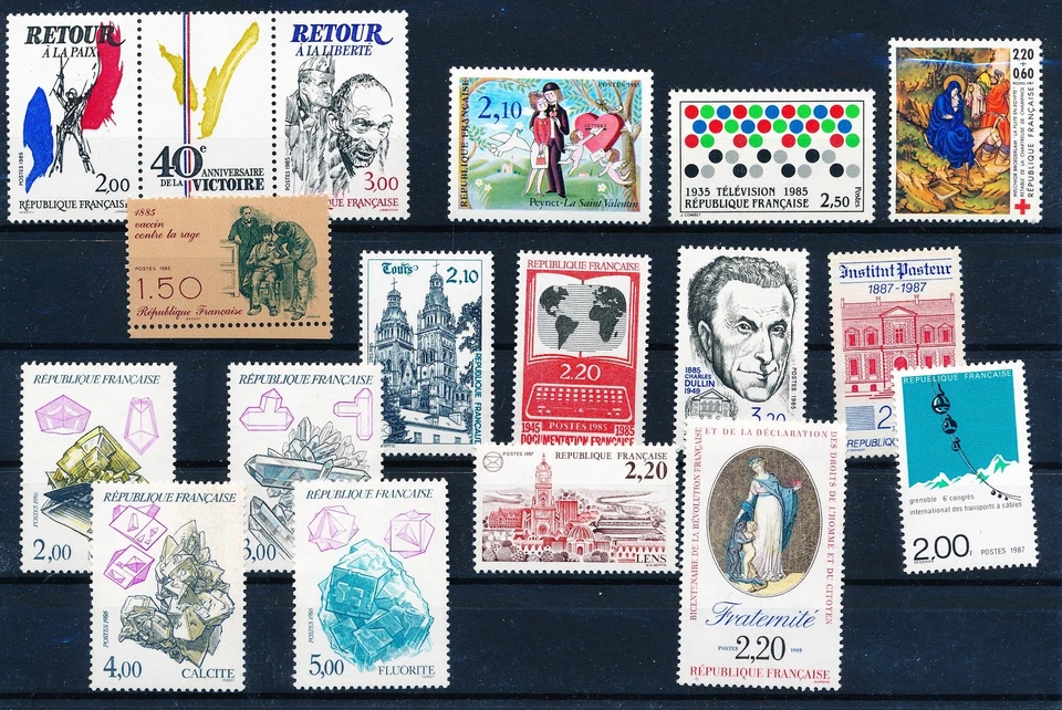 LS61495 France selection of nice stamps fine lot MNH - Image 1 of 1