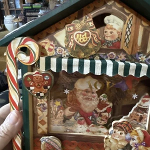 Musical Wooden House 3D Animated Holiday Decor Used - Picture 1 of 24