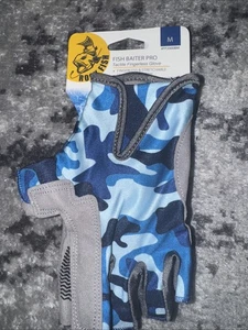 ROCK FISH™ Fish Baiter Pro™ Medium fingerlose Handschuhe blau Camo #FP2000BM - Bild 1 von 2