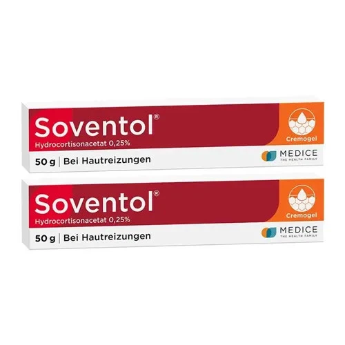 MEDICE ARZNEIMITTEL PÜTTER GMBH&CO.KG Soventol Hydrocortisonacetat 0,25% Creme (2x 50g) 2 St