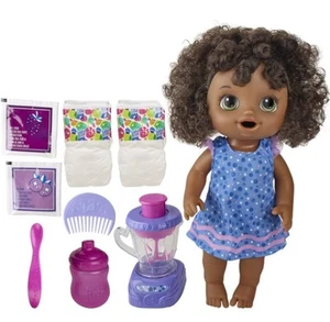 Baby Alive Magical Mixer Baby Doll Blueberry Blast With Blender Accessories NIB - Picture 1 of 2