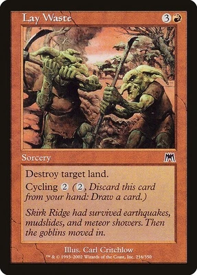 (4x) LAY WASTE - Onslaught – MTG Magic the Gathering Card - Common - Image 1 of 4