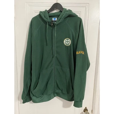 Sudadera con capucha polar cremallera completa Colorado State University Rams talla XL Foto 1 de 4