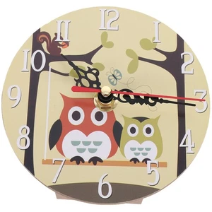 Tabletop Silent Clock Battery Operated Desk Clock Lovely Cartoon Clock Kids - Imagen 1 de 12