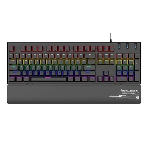 Competitive wired mechanical keyboard with backlight and removable palm rest - Picture 1 of 7