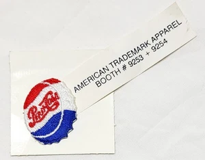 Rare Midcentury Pepsi Cola Stitched Bottle Cap Apparel for Convention - Picture 1 of 6