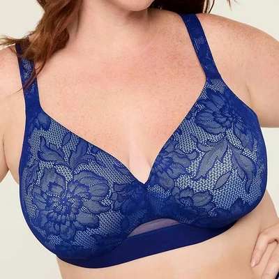 Lane Bryant Cacique  Comfort Bliss Full Coverage Bra 42C *Blue Spire* NWT! - Imagem 1 de 3