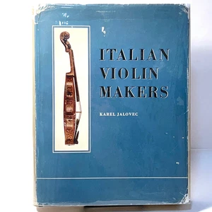 Italian Violin Makers, Karel Jalovec, Revised Ed., 1964, HC, VG, w/DJ. - Imagen 1 de 5