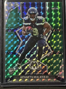 Mosaic Kenneth Walker III 2022 RC verde Prizm #308 Seattle Seahawks - Imagen 1 de 2