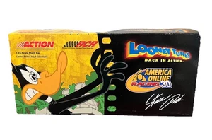 Looney Tunes Daffy Duck Diecast Car Steve Park 30 AOL 2003 1/24 NASCAR Vintage - Picture 1 of 7