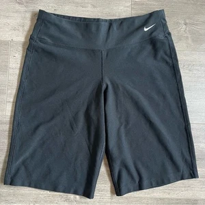 Pantalones Cortos de Motociclista Nike S Dri Fit 10" Negros Activos Atléticos Ciclismo Entrenamiento Ropa Activa - Imagen 1 de 7