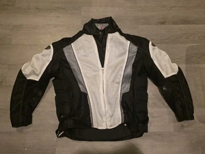 Joe Rocket Black White Zip Out Liner Armored Moto Jacket Men Size 3XL - Picture 1 of 10