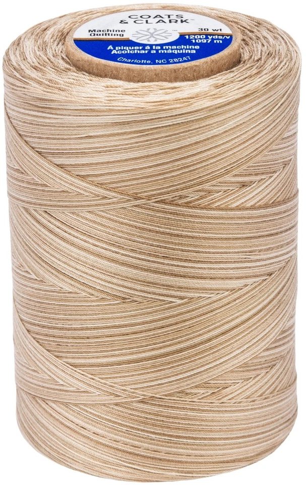 Coats Cotton Machine Quilting Multicolor Thread 1200yd-Old Lace - 3 Pack - Image 1 of 1