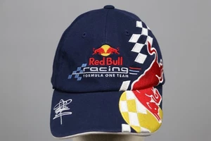 RED BULL RARE Sebastian Vettel #15 Formula 1 Racing Team Navy Blue Used Cap - Picture 1 of 22