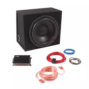 12in Vibe Pulse Car Audio Sub Subwoofer with amplifier amp wiring kit 1050w MAX - Picture 1 of 6