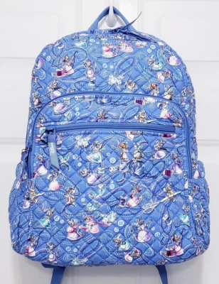 Vera Bradley Disney Cinderella Paisley Friends Campus Backpack Cotton NWT - Image 1 of 4