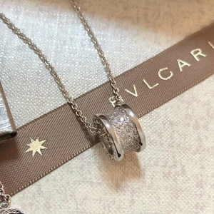 Vintage Bvlgari Halskette B Zero 1 18K Weißgold Au750 Diamant - Picture 1 of 6