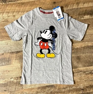 T-shirt girocollo Disney Topolino ragazzo grigio erica manica corta 10/12 nuova con etichetta - Foto 1 di 1