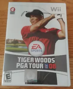 Juego de Nintendo Wii ""Tiger Woods PGA Tour 08" con manual 2007 EA Sports golf - Imagen 1 de 2