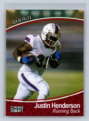 Justin Henderson 2021 Sage Collectibles Red RC 2021 Premier Draft #87 - Image 1 of 2