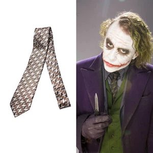 NEU Batman Dark Knight Joker Krawatte Seidenkrawatte Kostüm Cosplay Halloween - Bild 1 von 6