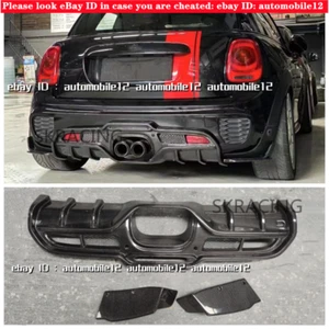 Carbon Fiber Rear Bumper Diffuser Spoiler For Mini Cooper S F54 F55 F56 F57 - Picture 1 of 12