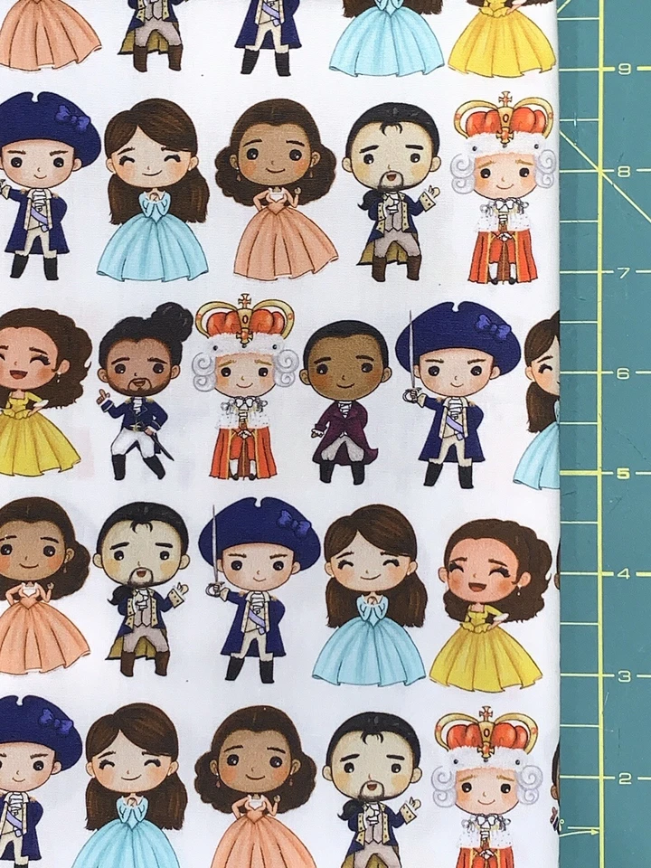 Hamilton Broadway Custom Fabric Fat Quarter 18”x28” Cotton Spandex Stretch - Image 1 of 1