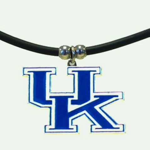Kentucky Wildcats Rubber Cord Necklace NCAA Licensed Jewelry Cover