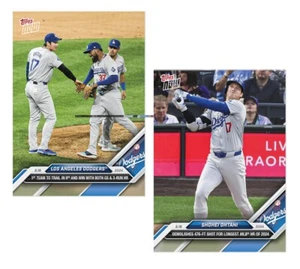 Shohei and LA Dodgers - '24 MLB TOPPS NOW Card 316 and 317 Lot - Bild 1 von 5