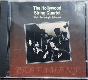 Rare Hollywood String Quartet Hugo Wolf Erno Dohnanyi Franz Schubert CD cc - Picture 1 of 2