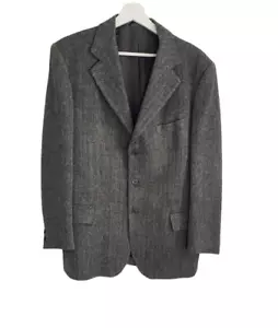 Vintage Magee Blazer Herren 42R Grau Fischgrät Shannon Airport Donegal Kaschmir Wolle - Bild 1 von 8