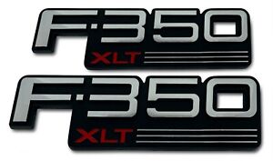 92-97 NEW Ford F-350 Super Duty XLT Fender Emblem Nameplate F81Z-16720-SA Logo