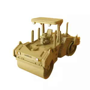 1:50 Scale Vibratory Asphalt Compactor Model Engineering Construction Vehicle - Picture 1 of 15