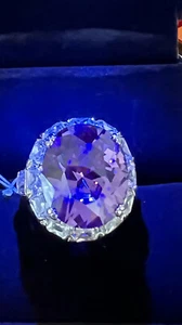 Areila Collection Purple Cubic Zirconia Silver Plated 6" $108 #104 - Bild 1 von 5