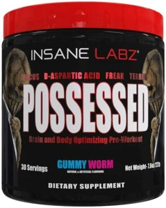 Insane Labz Possessed Premium Test Boosting Pre-Workout 30 Serving 3 Flavors New - Picture 1 of 10