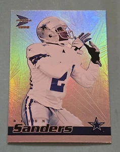 1999 Pacific Prism DEION SANDERS #41 Rainbow Foil Dallas Cowboys  - Picture 1 of 2