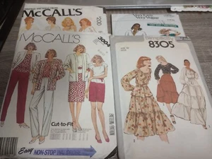 VTG Lot of 4 Vogue, McCalls, Simplicity patterns from 70's & 80's Size 6-12 CUT - Imagen 1 de 5