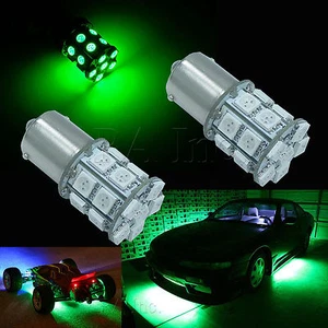 Casa rodante Ba15s GREEN 1156 1141 coche marino bombilla automática 20 par de LED SMD - Imagen 1 de 8