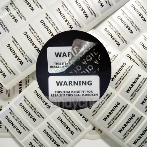 100x Warranty Void Labels Removed Stickers Etiquettes De Securite Garantie Sceau - Immagine 1 di 1