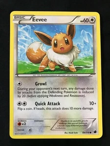Pokemon Card 2013 Eevee 89/116 Plasma Freeze - Pack Fresh! Mint! Black and White - Picture 1 of 2