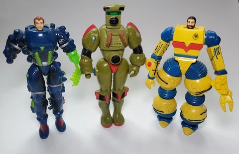 Inhumanoids Earth Corps Action Figure Lot Hasbro Herc Liquidator Dr Derek Cover