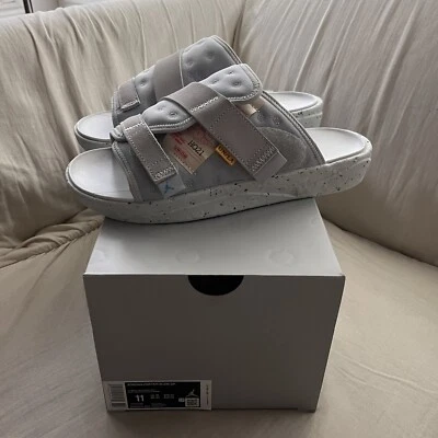 union x jordan crater slide sp smoke grey - new size 11 ships asap - Image 1 of 3