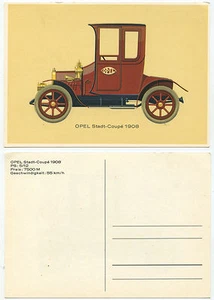 35403 - Opel Stadt-Coupé 1908 - alte Ansichtskarte - Picture 1 of 1