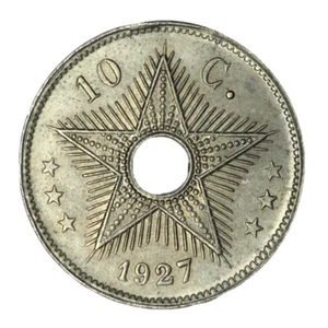 1927 Belgian Congo C/N 10C BU # - Picture 1 of 2