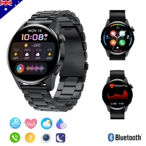 Bluetooth Call Smart Watch Touch Screen Blood Pressure Waterproof Sports Fitness - Bild 1 von 14