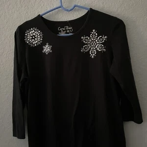 CORAL BAY TOP SIZE MEDIUM PETITE 60% Cotton, 40% Polyester - Picture 1 of 4