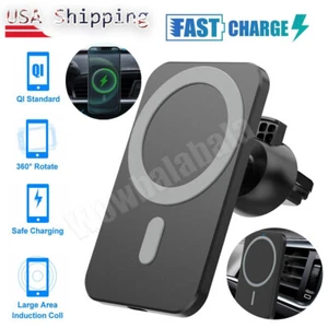 15W Magnetische Kabellose Schnell Ladegerät Auto Halterung Halter für iPhone 13 14 15 Pro Max - Bild 1 von 12