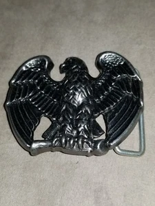 Vintage 80s AVON Perched Eagle Thick Metal Belt Buckle - Picture 1 of 2