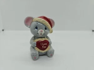 Vintage Russ Berrie "Ti amo" Babbo Natale in ceramica 2,5"  - Foto 1 di 7